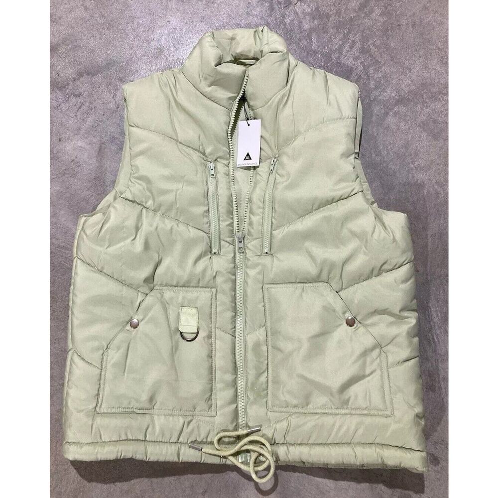 ANOTHER INFLUENCE Men/Women Puffer Jacket Light Green SIZE L NWT